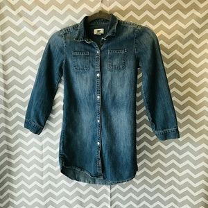 Old Navy Denim Button Up Shirt tunic
